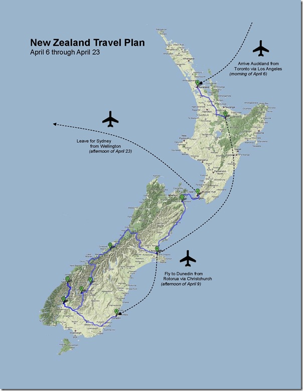 New Zealand Travel Plan